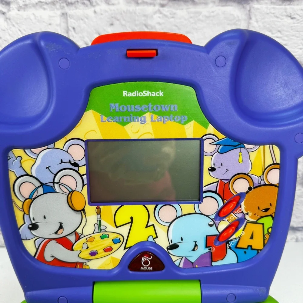 Vintage RadioShack Mousetown Learning Laptop Educational Toy Works! VIDEO
